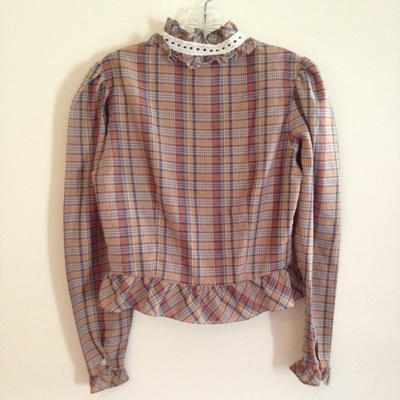 Vintage Cottagecore Mallard's Point Ruffled Top - Picture 2 of 11